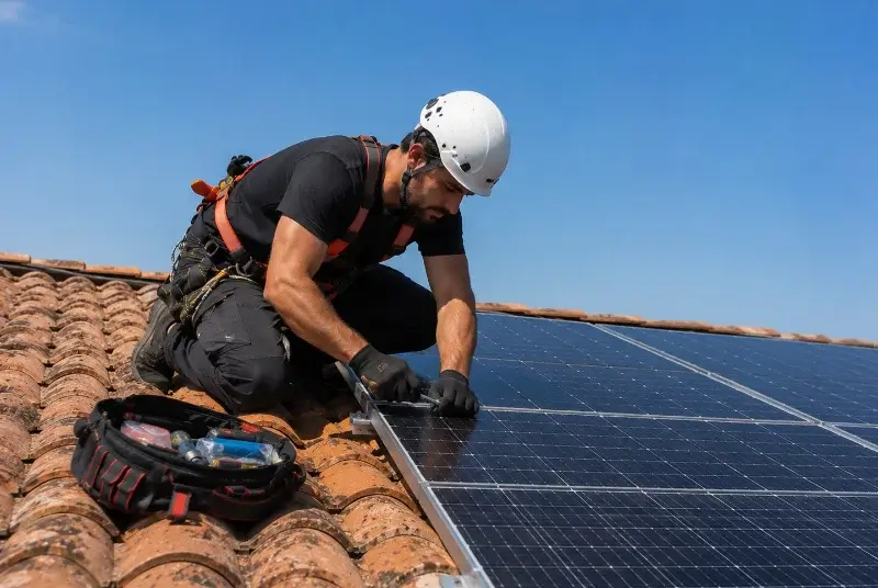 Maintenance et monitoring de panneaux solaires à Puyvalador